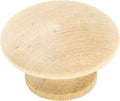 KNOB CABINET 1-1/2IN  BRICH WD