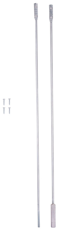 ProSource LR-105-PS Door Brace, Adjustable Length of 41-42 in, Steel, Zinc, Maximum length is 42 in