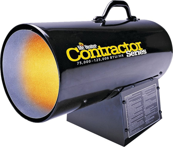 Mr. Heater F271390 Forced Air Gas Heater, Propane, 75,000 to 125,000 Btu, 3125 sq-ft Heating Area