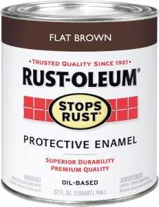 PAINT RST OBS FLAT BROWN QUART