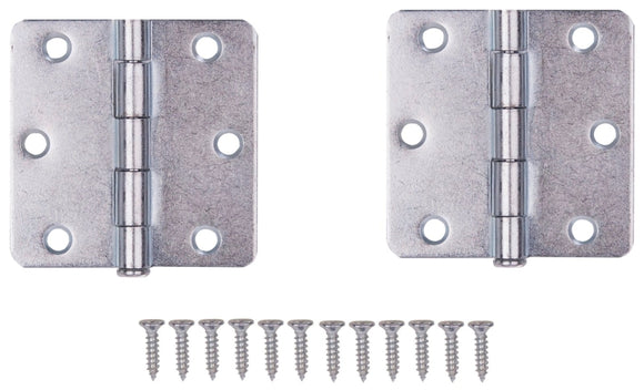 ProSource LR-110-PS Door Hinge, 3 in H Door Leaf, 3 in W Door Leaf, 2 mm Thick Door Leaf, 3 in L x 3 in W in, Steel