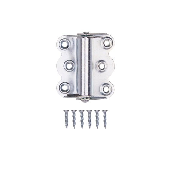 ProSource 20333ZCB-PS Spring Hinge, 1-3/8 in Thick Door Leaf, 2-3/4 in L x 2-9/16 in W, Steel, Zinc, 6-Mounting Hole