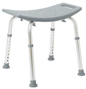BATH BENCK NO BACK GRAY       