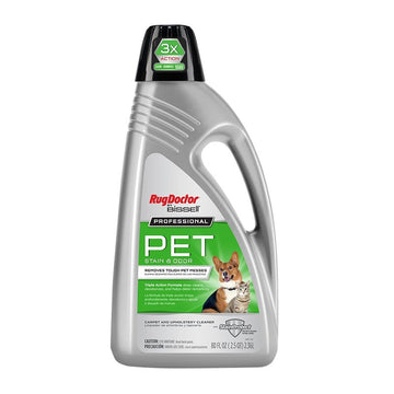 RugDoctor 5153 Pet Stain Carpet Cleaner, 80 oz Bottle, Liquid, Characteristic, Pale Yellow