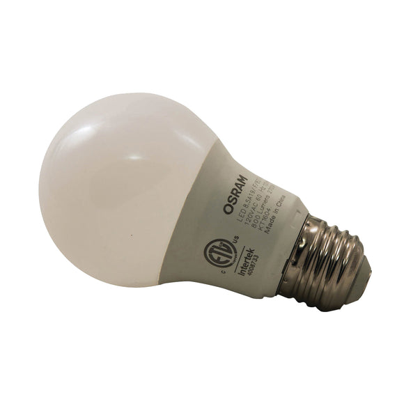Sylvania 73888 General-Purpose LED Bulb, A19 Lamp, 60 W Equivalent, E26 Medium Lamp Base, Frosted, Warm White