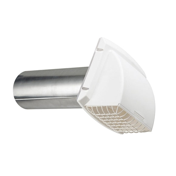 Dundas Jafine ProFlex BPMH4WZW Exhaust Hood, 6-1/4 in W Hood, 7 in H Hood, 4 in Duct, Polypropylene Hood
