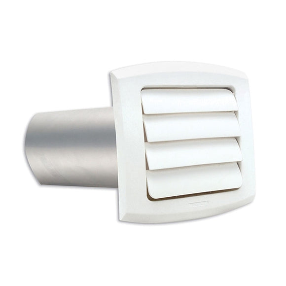 Dundas Jafine ProVent BLH4WZW Exhaust Hood, 4 in H Hood, Polypropylene Hood, White Hood