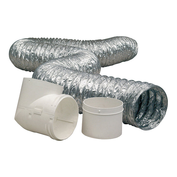 Dundas Jafine ProFlex TD48D2DZW Dryer to Duct Connector Kit, Polypropylene, White, 8-Piece