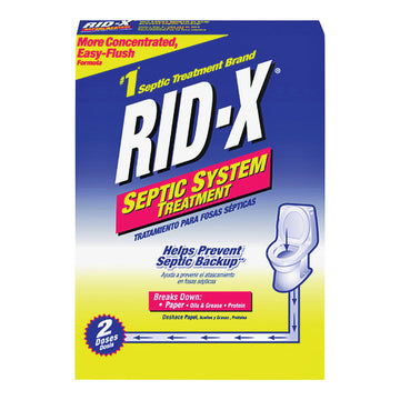 Rid-X 1920083623 Septic Tank Cleaner, Powder, Tan, Fermentation, 19.6 oz Box