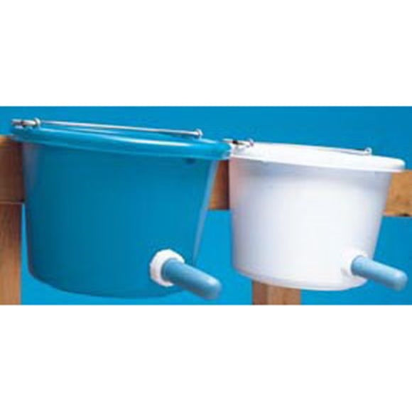 Fortex-Fortiflex N400-8CF Calf Feeder with Nipple, 8 qt, Rubber Polyethylene Bucket, Blue Bucket