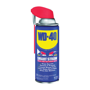 WD-40 SMART STRAW 490040 Lubricant, Multi-Purpose, Light Amber, 11 oz Aerosol Can, Liquid