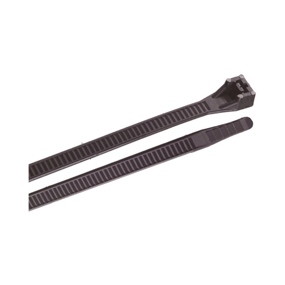 Gardner Bender 45-518UVBN Cable Tie, 6/6 Nylon, Black, 18 in L, 10/PK