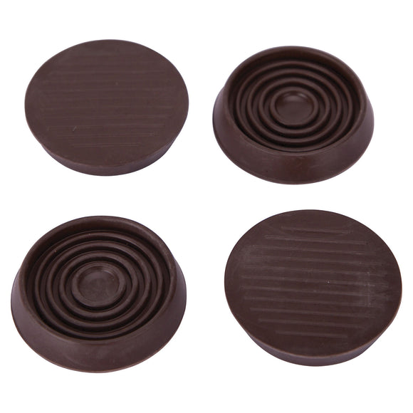 ProSource FE-S709-PS Caster Furniture Glide, Rubber, Brown, Brown, 2-5/32 x 2-5/32 x 15/32 in Dimensions