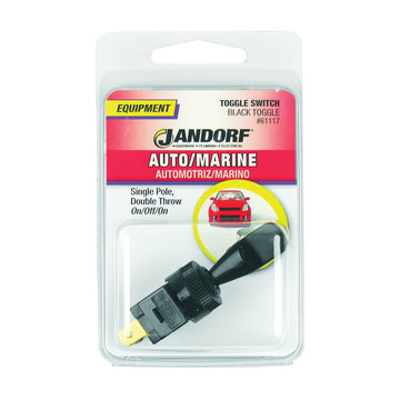 Jandorf 61117 Series Switch, Black, 20 A, 1-Poles, 12 VDC, SPDT, Tab Terminal