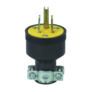 Eaton Wiring Devices 1709-BOX Electrical Plug, Straight Blade, 1/4 to 39/64 in, 2-Pole, 15 A, 125 V, NEMA: NEMA 5-15