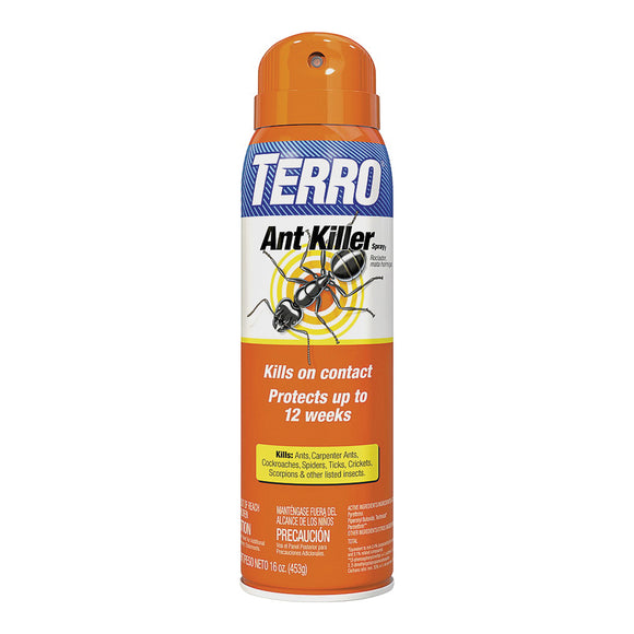 Terro T401-6 Ant Killer, Liquid, Spray Application, Indoor, Outdoor, 16 oz Aerosol Can