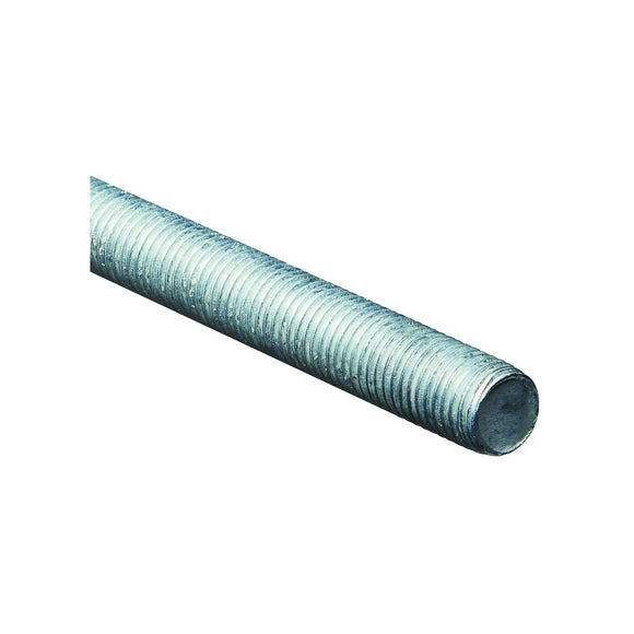 National Hardware N179-564 Threaded Rod, 7/8-9 Thread, 36 in L, A Grade, Steel, Zinc, UNC Thread