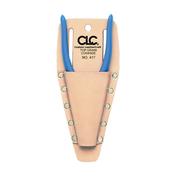 CLC Tool Works Series 417 Pliers/Tool Holder, 1-Pocket, Leather, Tan, 3-1/2 in W, 8-1/4 in H