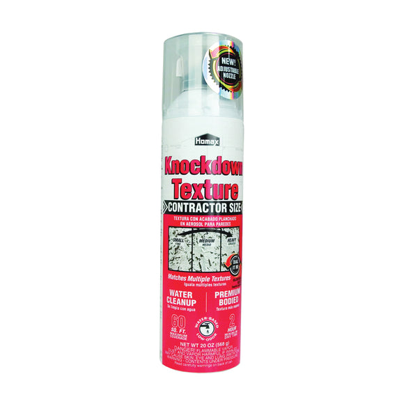 Homax 4065-06 Knock Down Wall Texture, Liquid, Solvent, Gray/White, 20 oz Can