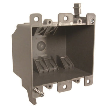 Raco 7488RAC Cable Box, 2-Gang, PVC, Gray, Flush