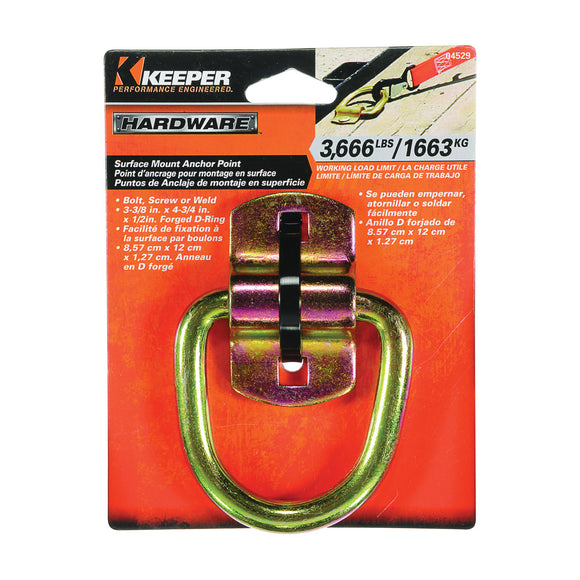 Keeper 04529 Anchor Point Wire Ring, Heavy-Duty, Steel