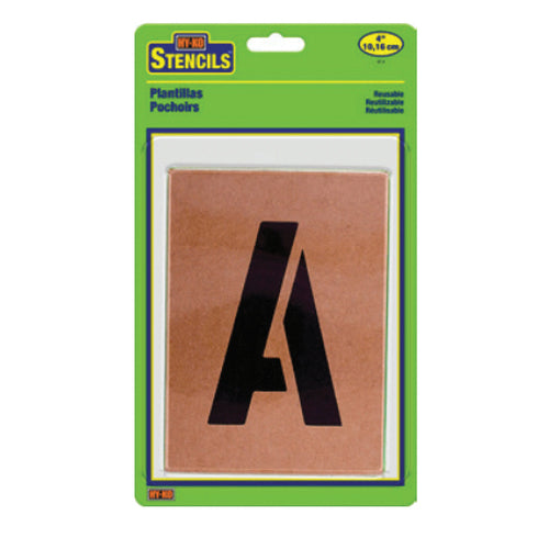 Hy-Ko ST-4 Number and Letter Stencil, Stencil, Includes: Numbers 0 thru 9, A thru Z, Symbols Period
