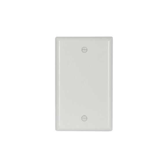 Arrow Hart 2129 Series 2129W-BOX Wallplate, 4.95 in L, 2-3/4 in W, 0.08 in Thick, 1-Gang, Polycarbonate, White, Flush