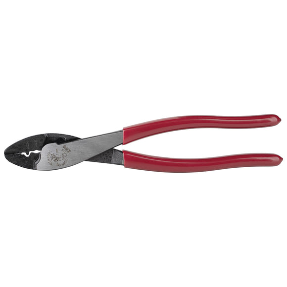 Klein Tools 1005 Crimping and Cutting Tool, 22 to 10 AWG Wire, 22 to 10 AWG Cutting Capacity, 9.6 in OAL, Plastic Handle