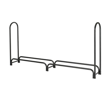 Shelter SLRXL Extra-Large Log Rack, 13 in W, 96 in D, 45 in H, Steel Base, Powder-Coated, Black