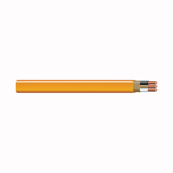 Southwire 10/2NM-WGX25 Sheathed Cable, 10 AWG Wire, 2-Conductor, 25 ft L, Copper Conductor, PVC Insulation