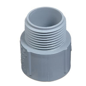 Carlon E943D-CTN Terminal Adapter, 1/2 in MPT x Socket, 1.04 in Dia, 1.31 in L, PVC, Gray