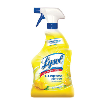 Lysol 1920075352 All-Purpose Cleaner, 32 oz Bottle, Liquid, Lemon Breeze, Turquoise