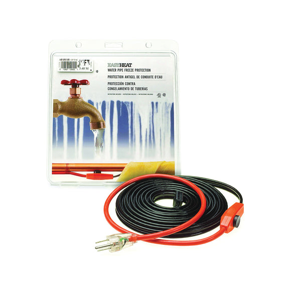 EasyHeat AHB-115A Pipe Heating Cable, 120 VAC, 15 ft L
