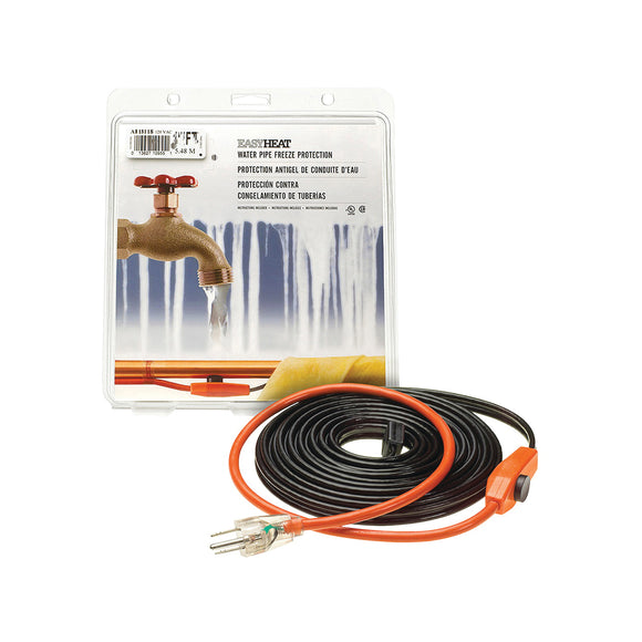 EasyHeat AHB-019A Pipe Heating Cable, 120 VAC, 9 ft L