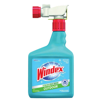 Windex 10122 Glass Cleaner, 32 oz Bottle, Liquid, Characteristic, Clear