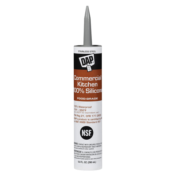 DAP 08641 Window and Door Sealant, Clear, -40 to 400 deg F, 9.8 fl-oz Cartridge
