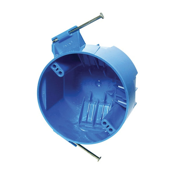 Carlon B520A-UPC Ceiling Box, 2-1/4 in D, 1-Gang, Polycarbonate, Blue