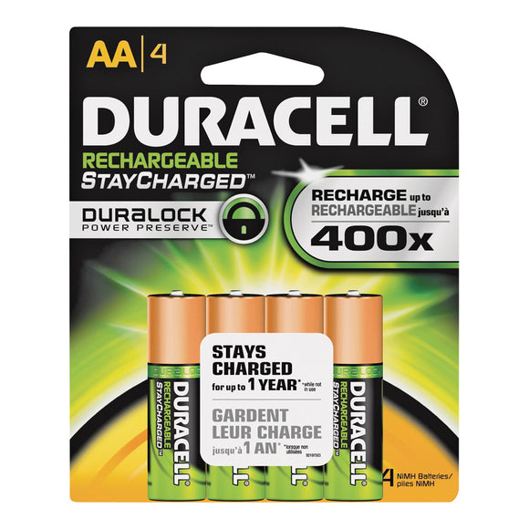 Duracell 66155 Battery, 2000 mAh, AA Battery, Nickel-Metal Hydride, Rechargeable: Yes