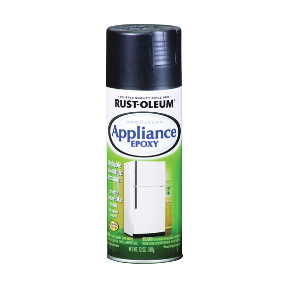 Rust-Oleum 7886830 Ultra Hard Appliance Epoxy Spray, Gloss, Black, 12 oz Can