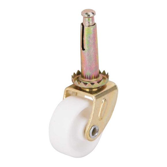 ProSource JC-B08-PS Swivel Caster, 1-1/4 in Dia Wheel, 1-1/4 in W Wheel, White, 40 lb, Steel Housing Material
