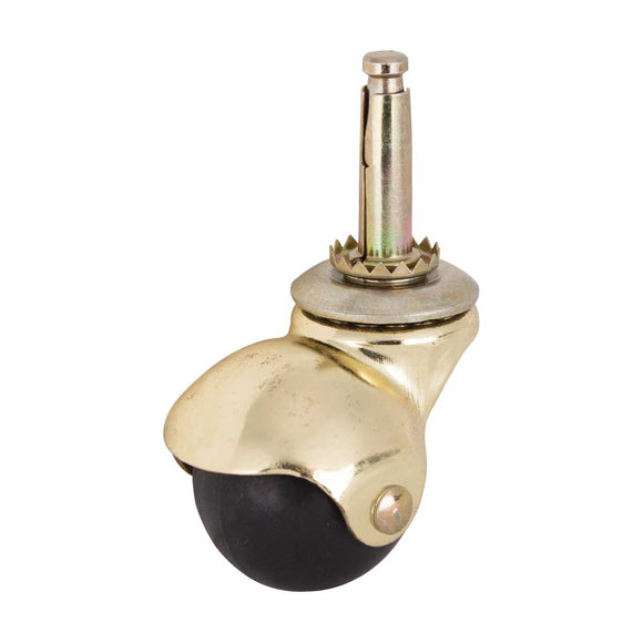 ProSource JC-E02-PS Caster, 1-5/8 in Dia Wheel, 1-5/8 in W Wheel, Black, 70 lb, Steel Housing Material