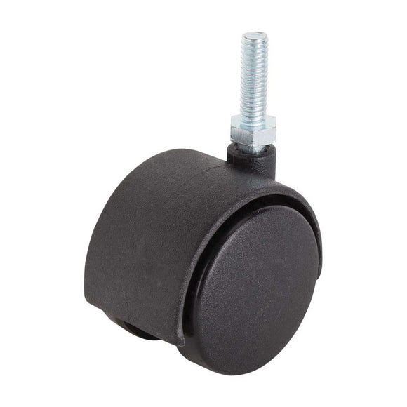 ProSource JC-F08-PS Caster, 2 in Dia Wheel, 2 in W Wheel, Nylon Wheel, Black, 75 lb, Nylon Housing Material