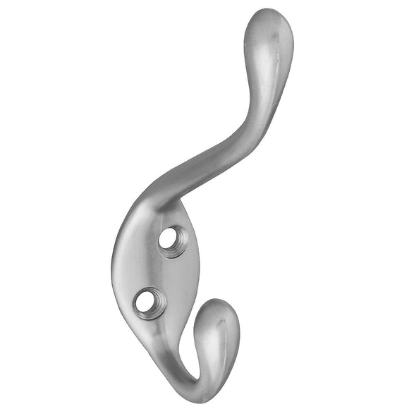 National Hardware V167 Series N331-082 Garment Hook, 35 lb, Zinc, Satin Nickel