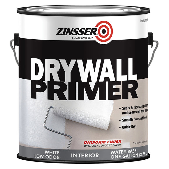 Zinsser 01501 Primer, 400 sq-ft Coverage Area, White, 1 gal