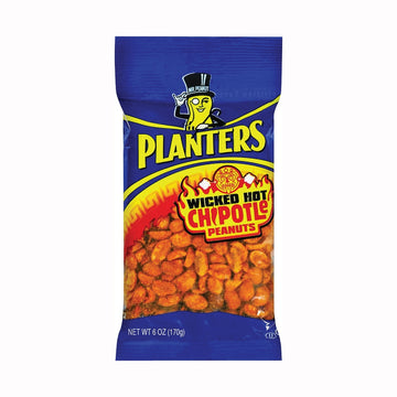 Planters 483280 Peanut, Wicked Hot Chipotle, 6 oz Bag