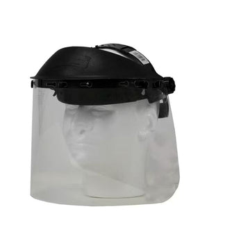Forney 58600 Face Shield, Polyethylene Visor, Clear Visor, Pin Headgear