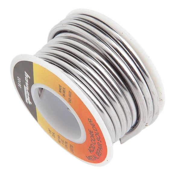 Forney 38102 Solder, 8 oz, Solid, Silver/White, 491 deg F Melting Point