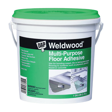 DAP 00142 Floor Adhesive, Off-White, 1 gal Pail