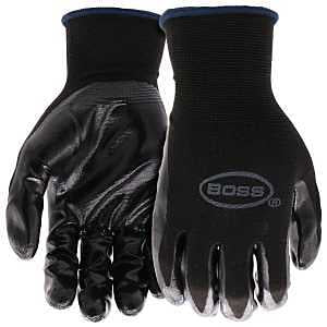 GLOVE NYLON W/NITRILE PALM M  