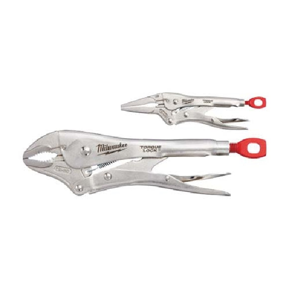 Milwaukee 48-22-3602 Locking Plier Set, Silver Handle